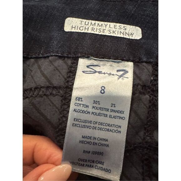 Seven7 Women's High Rise Skinny Jean 8 - Picture 4 of 5